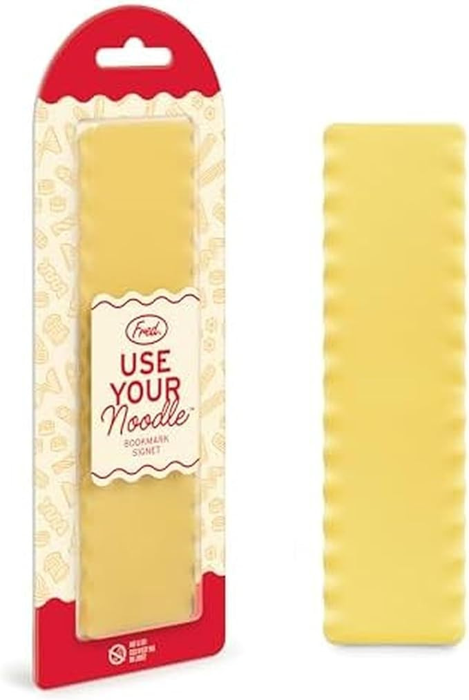 Genuine Fred USE Your Noodle Lasagna Noodle Bookmark, Thin Flexible Silicone, 6" Tall, Great Gift... | Amazon (US)