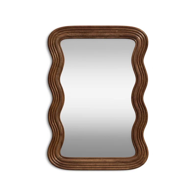 Joss & Main Axinia Solid Wood Wavy Mirror & Reviews | Wayfair | Wayfair North America