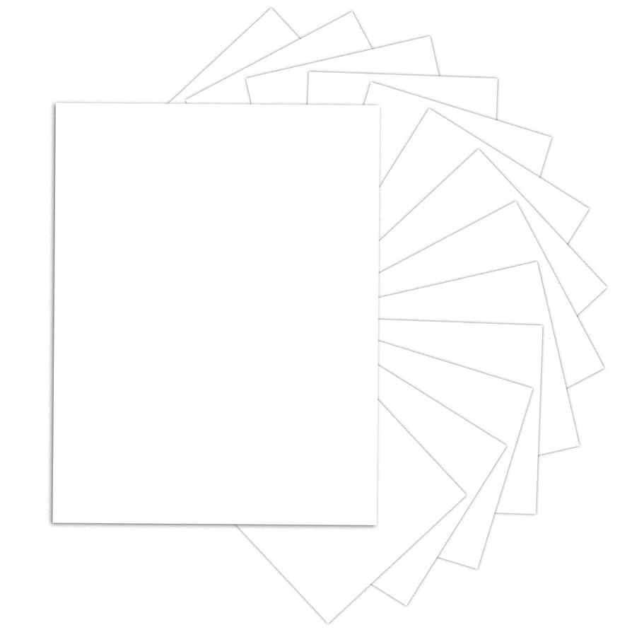 24 Sheets White Cardstock 8.5 x 11 Thick Paper, Goefun 80lb Card Stock Printer Paper for Invitati... | Amazon (CA)