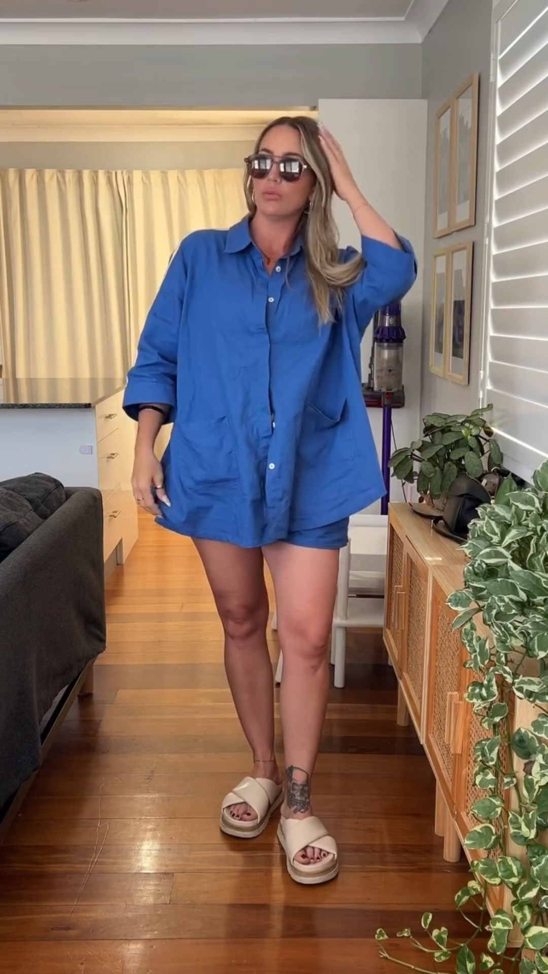 what I’m wearing today… 💙

all summer actually! This set barely makes it back to the wardrobe from the clothes line, before it needs a wash again! 😍 My fav from @crackerdayclub ☀️

Take it easy Shirt - Size M/L
Take it easy Short - Size L/XL

@crackerdayclub 
15% OFF* with code ‘KD15’ 
www.crackerdayclub.com.au

gifted #ootd #whatiwearing #grwm #tryon