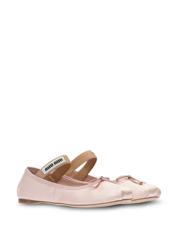 logo strap ballet flats | Farfetch Global