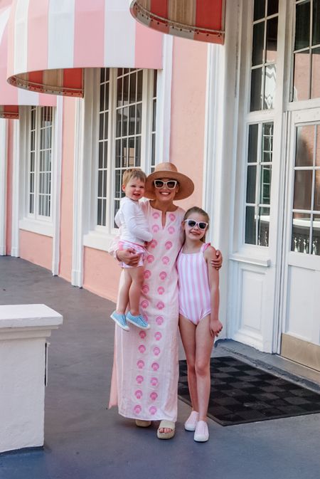 Family swim outfits: kaftan, swim coverup, seashell dress, maxi dress, beach dress, girls swimsuit, boys swim trunks, straw hat, beach sandals, slide sandals, sunglasses 

#LTKswim #LTKfamily #LTKtravel