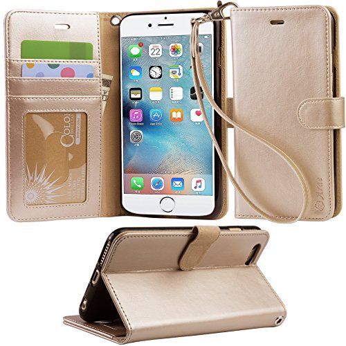 Iphone 6s Plus Case, iphone 6 plus case , Arae [Wrist Strap] Flip Folio [Kickstand Feature] PU leath | Amazon (US)