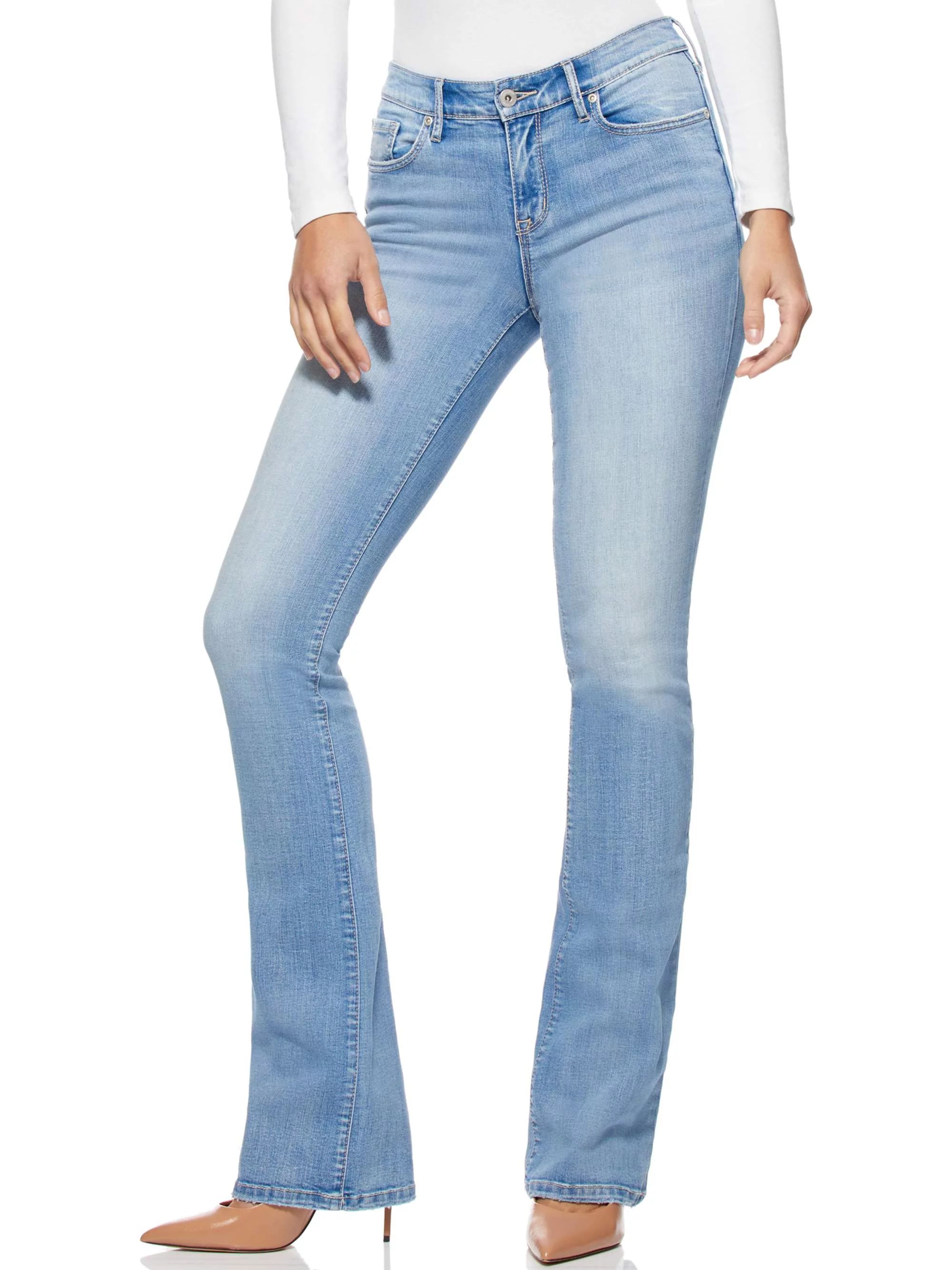 Sofia Jeans by Sofia Vergara Womens Marisol Bootcut Jeans with Embroidered Pockets | Walmart (US)