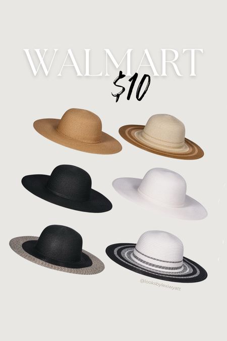 $10 sun hats from Walmart! 