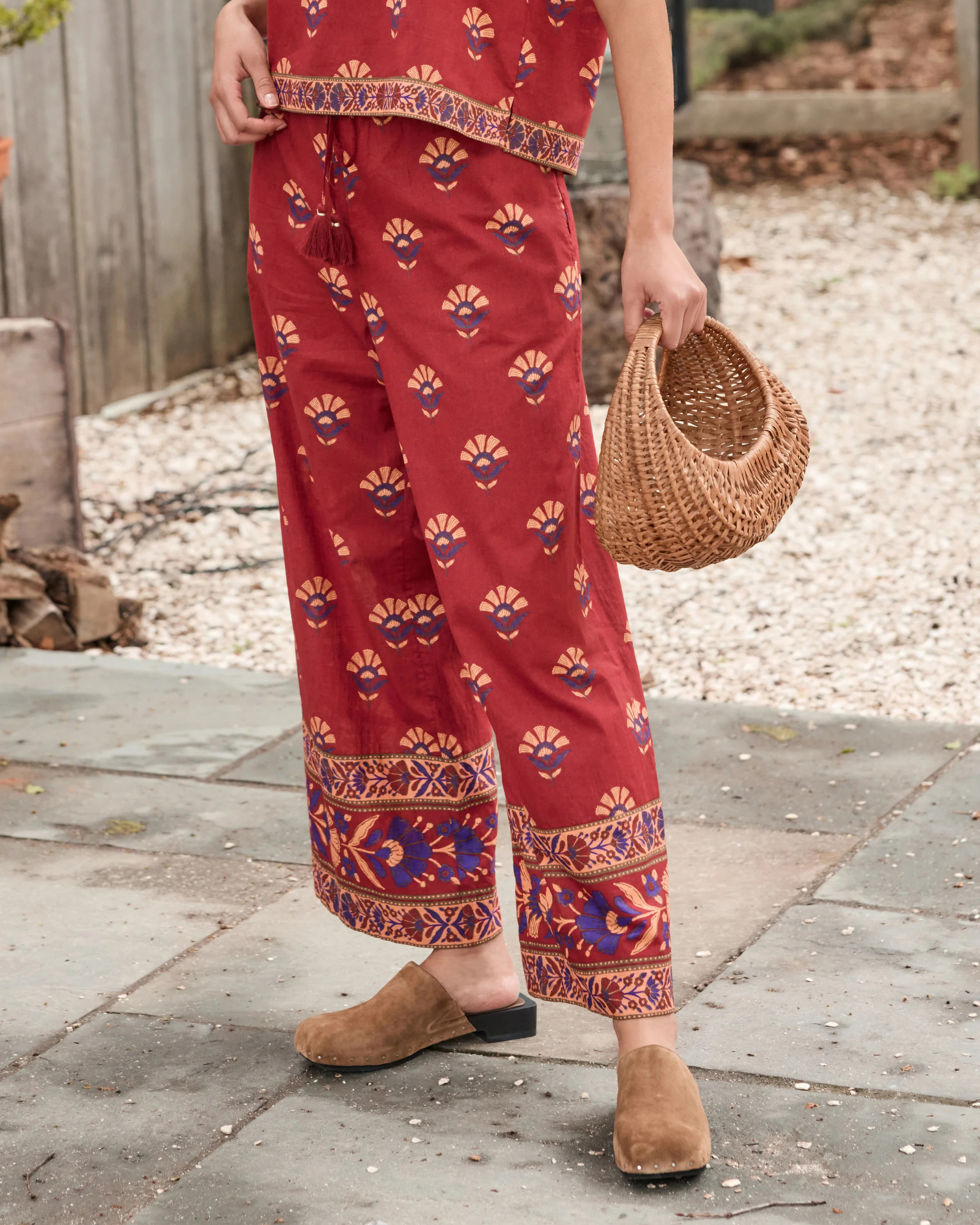 Canyon Wildflower - Delia Pants - Red Rock | Printfresh