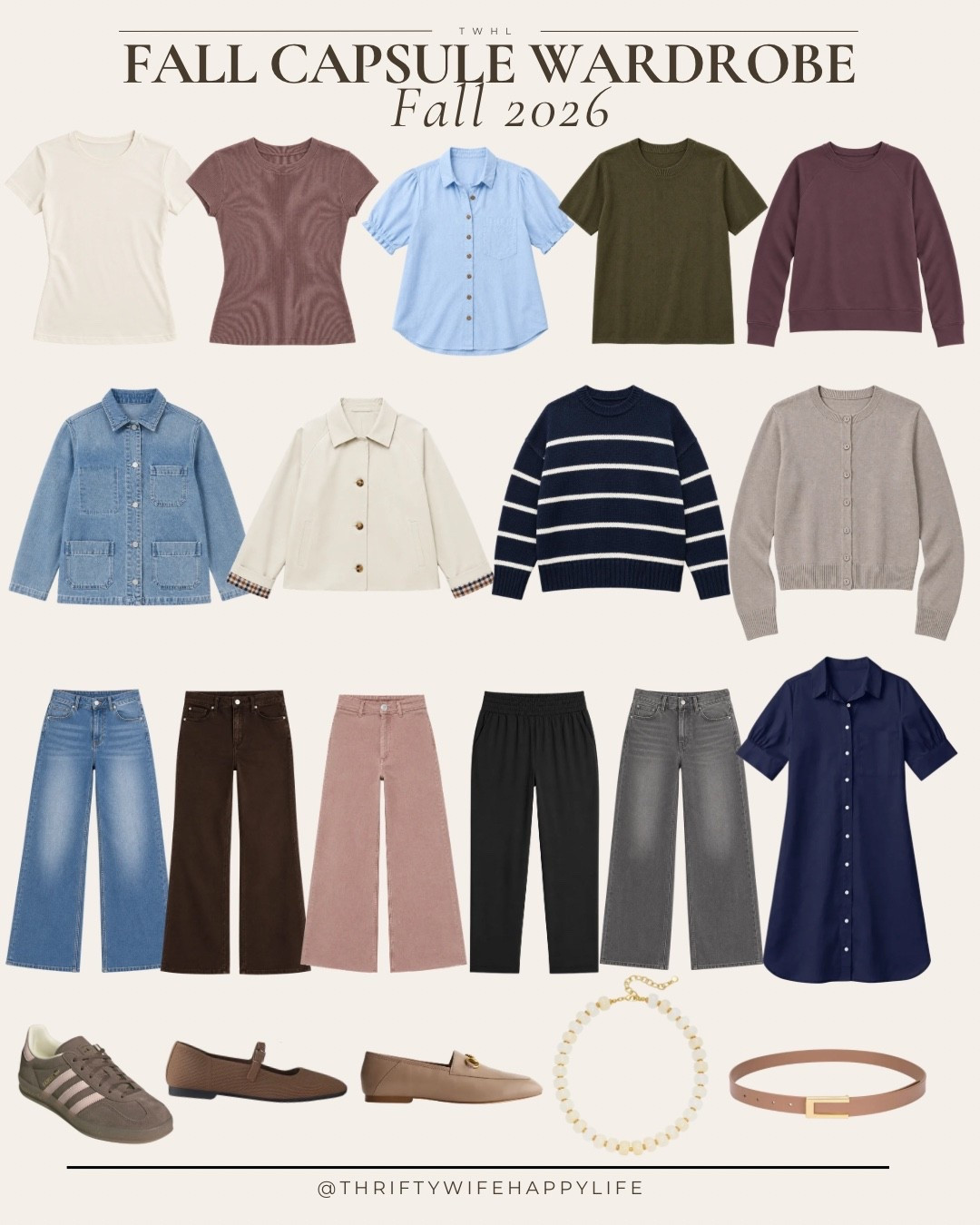 Fall Capsule Wardrobe blog post is coming out this week at thriftywifehappylife.com. Here’s a preview of all the pieces!

#LTKOver40 #LTKPetite #LTKSeasonal