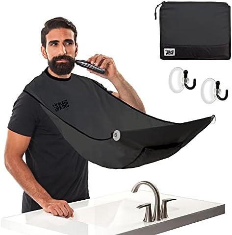 Amazon.com: BEARD KING - The Official Beard Bib - Hair Clippings Catcher & Grooming Cape Apron - ... | Amazon (US)