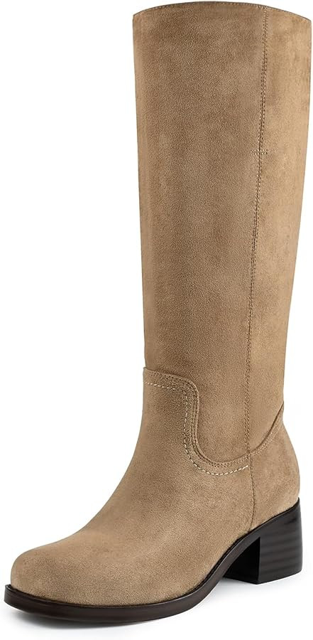Women's Platform Knee High Riding Boots | Amazon (US)
