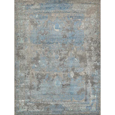 Maison Oriental Hand-Knotted Gray/Blue/Light Blue Area Rug | Wayfair North America
