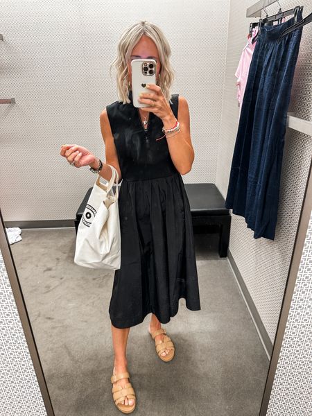 The cutest black dress!  Runs TTS, has pockets, bottom material is like a parachute material.
Also come in white
Great dress for travel!
Save on bag with code covet20

#LTKstyletip #LTKover40