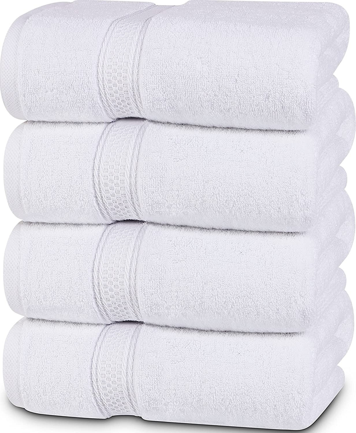 Utopia Towels - Bath Towels Set, White - Premium 600 GSM 100% Ring Spun Cotton - Quick Dry, Highl... | Amazon (US)