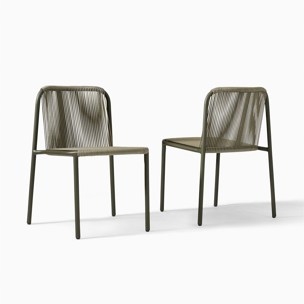 Oceana Outdoor Stacking Side Dining Chair (Set of 2) | West Elm (US)
