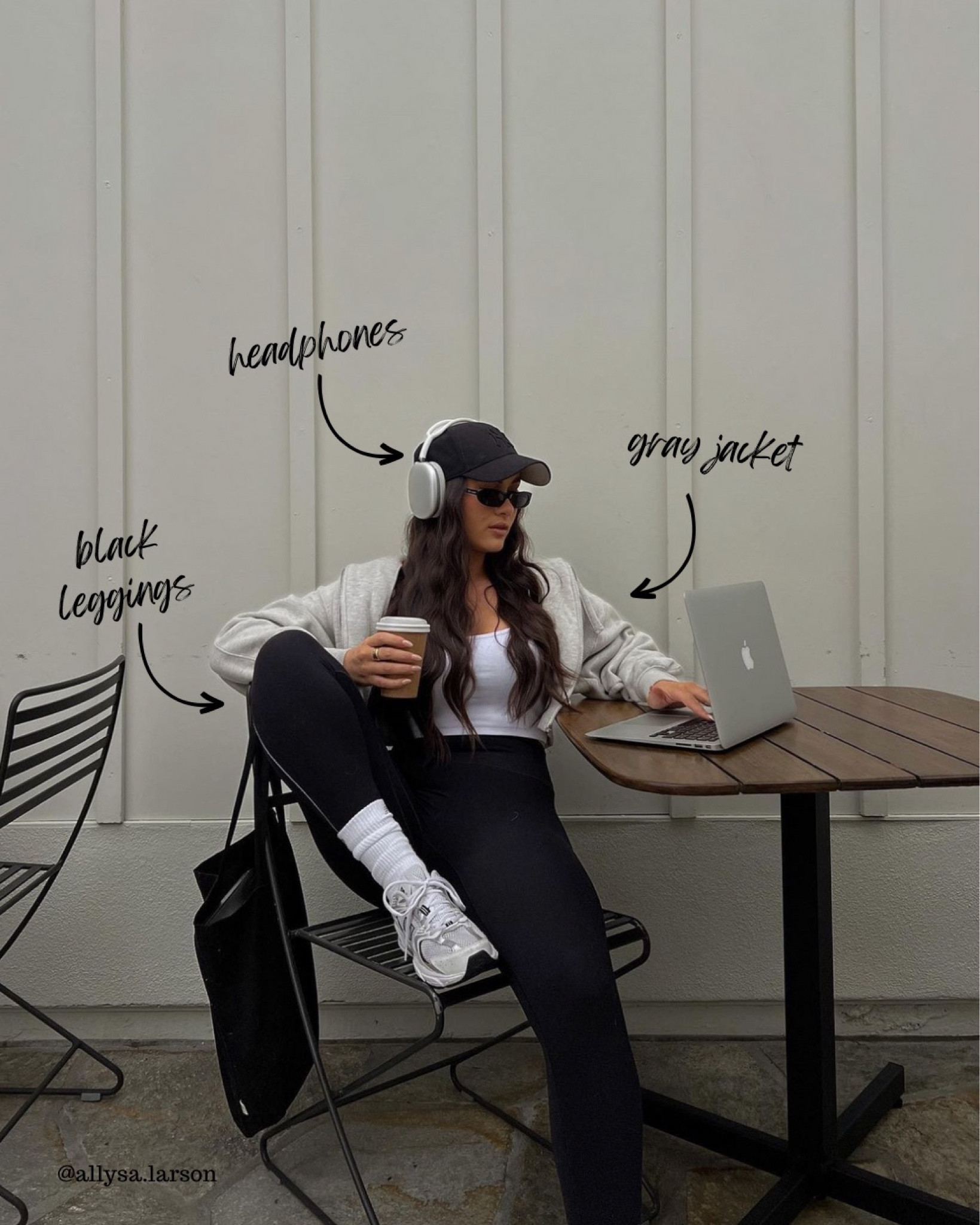 Casual outfit, outfit inspo, style inspo, black leggings, wfh outfit, headphones

#LTKFind #LTKFitness #LTKstyletip