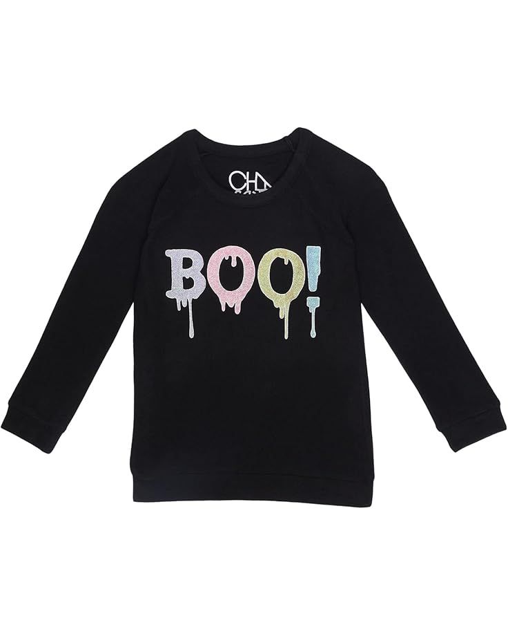 Chaser Kids Boo Recycled Bliss Knit Tee with Glitter (Little Kids/Big Kids) | Zappos