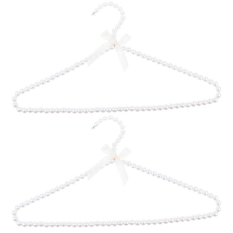 NUOLUX 2pcs Artificial Pearl Hangers Creative Clothes Hangers Bowknot Clothes Hangers - Walmart.c... | Walmart (US)