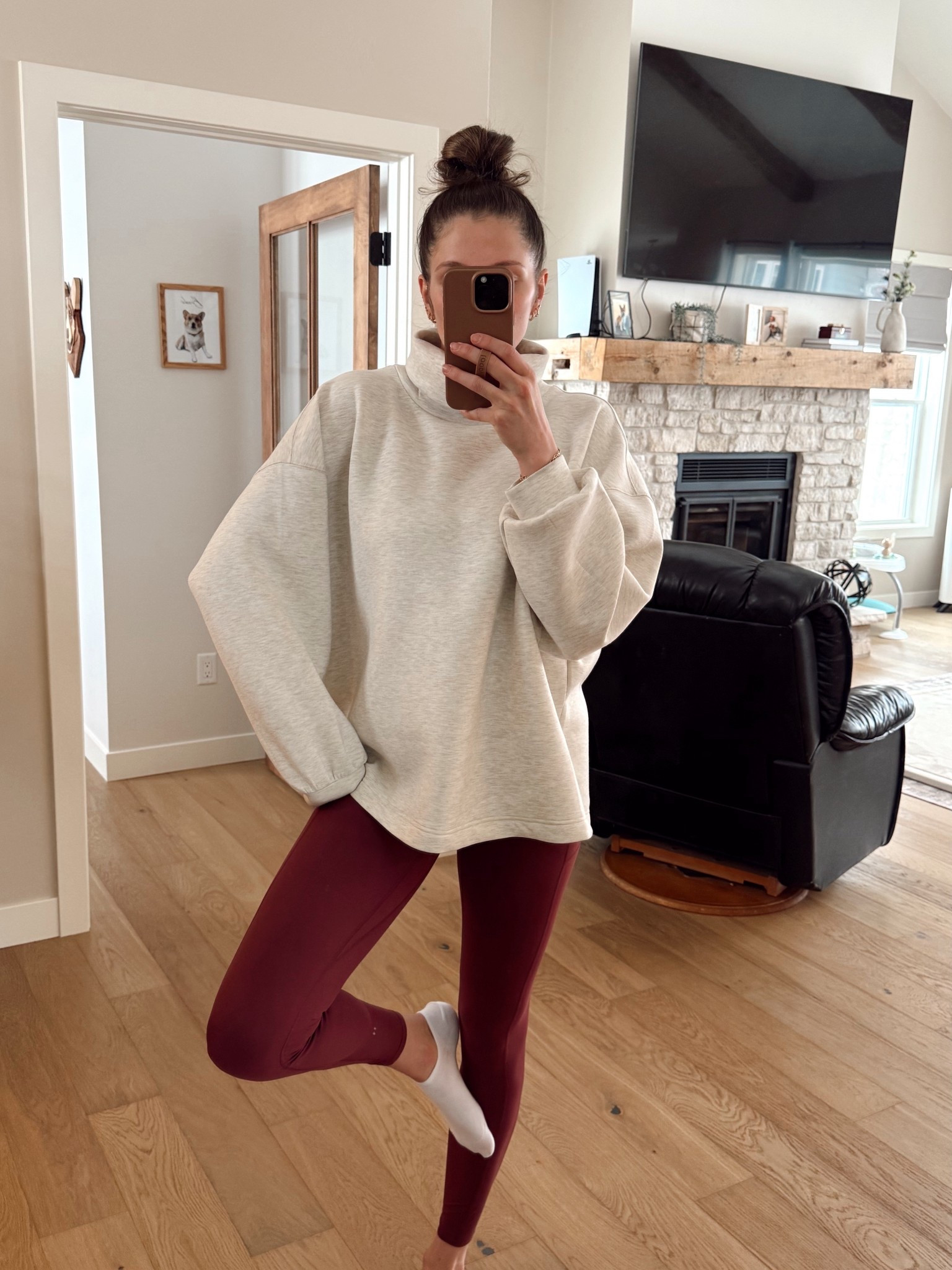 Small leggings & medium top!