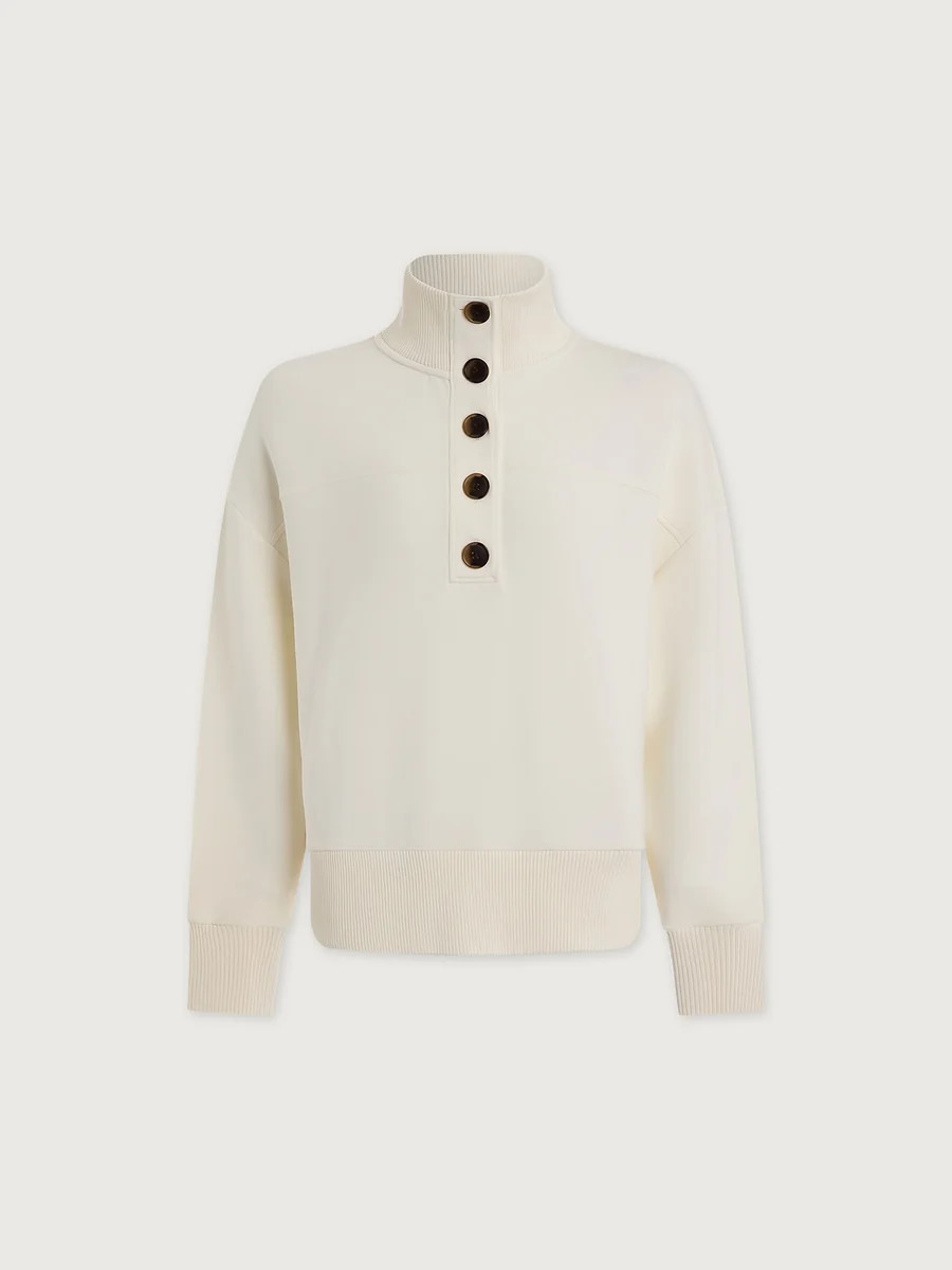 Bronya Button Placket Sweat | Women's Sweatshirt | Varley UK | Varley UK