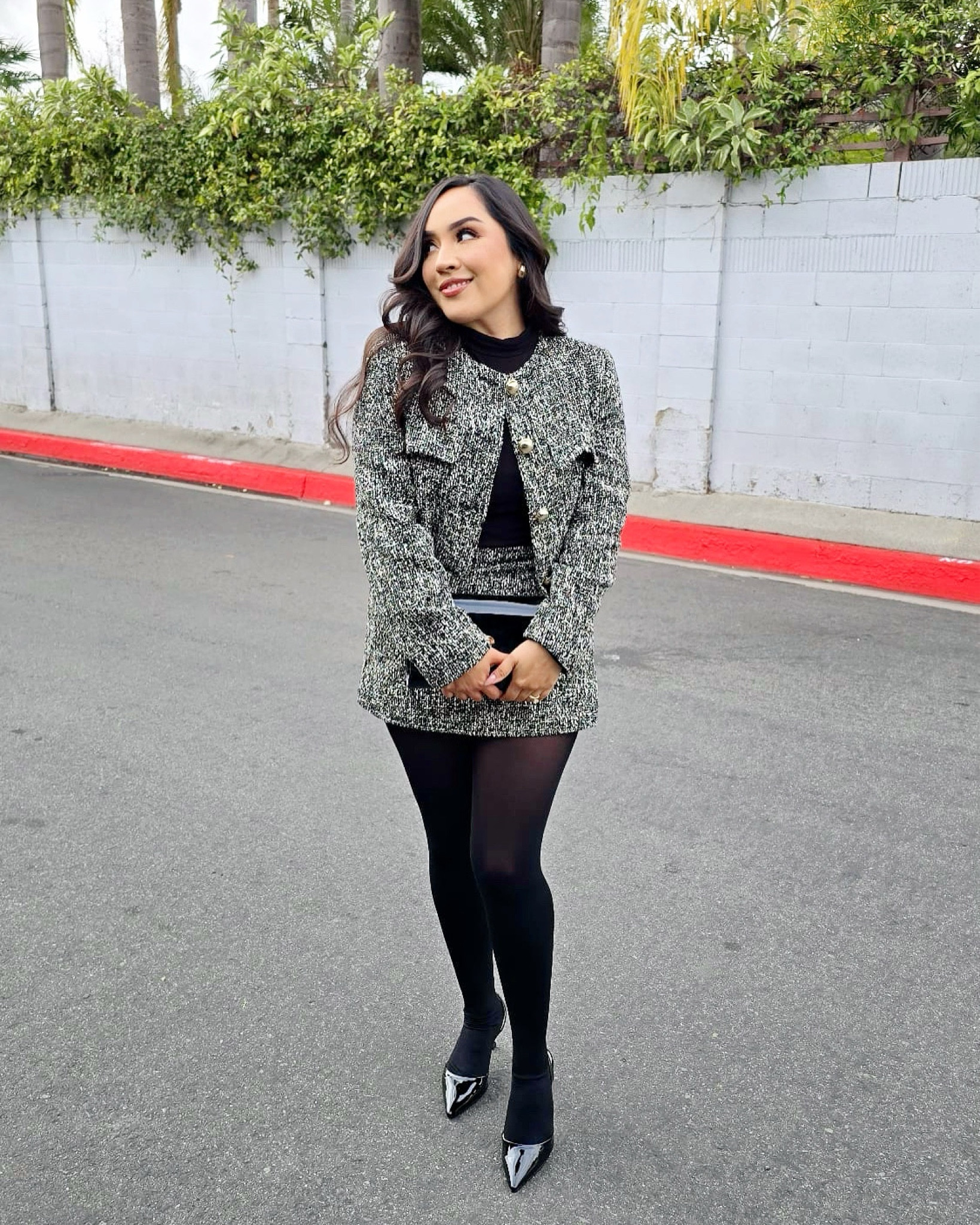 #tweedset two piece skirt set tweed set black nylon outfit pump heels Marc fisher on sale  #midsizeoutfit #midsizee

#LTKHoliday #LTKGiftGuide #LTKFindsUnder50
