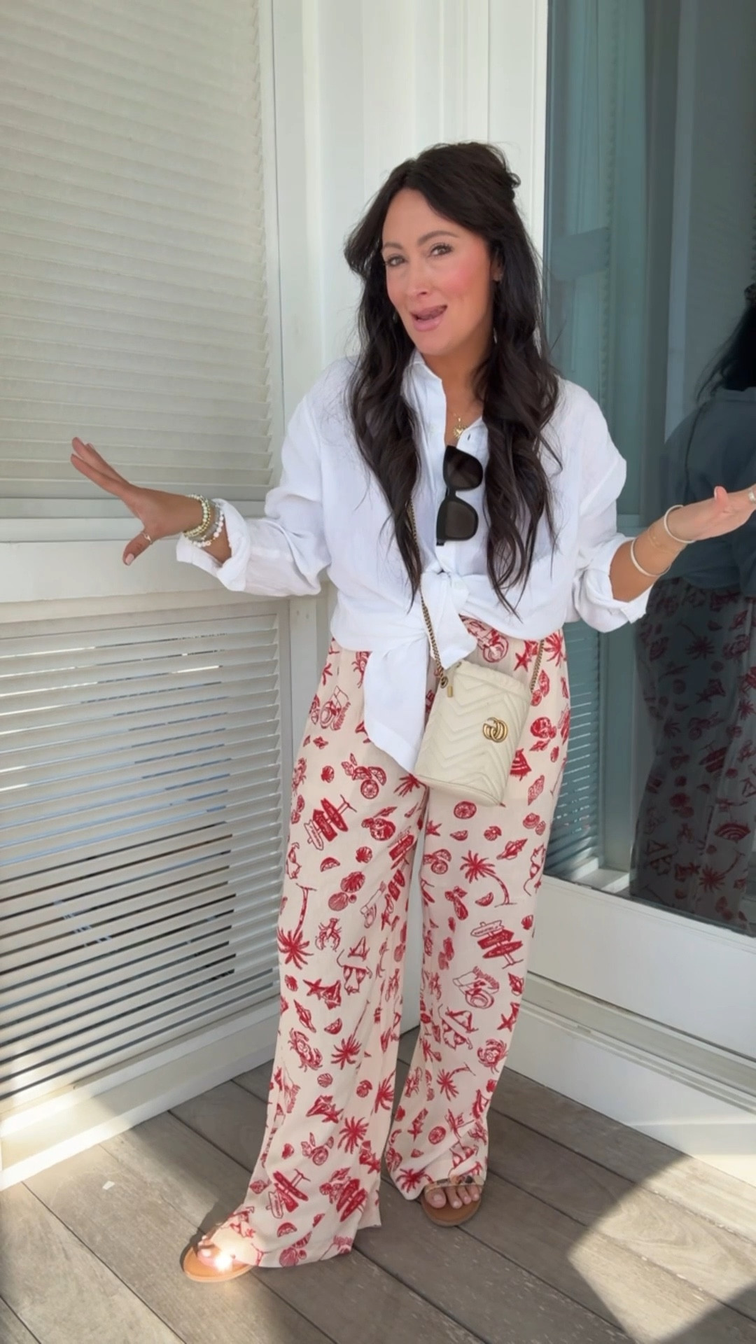 • large top for an oversized fit 
• medium pants - run long - could have done a small 
• sandals true to size 

#LTKFindsUnder50 #LTKStyleTip #LTKWatchNow