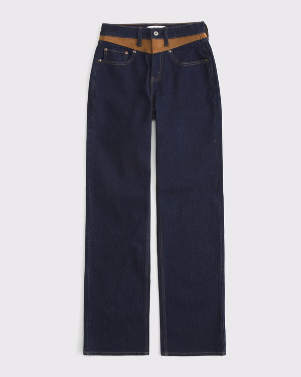 Curve Love High Rise 90s Relaxed Jean | Abercrombie & Fitch (US)