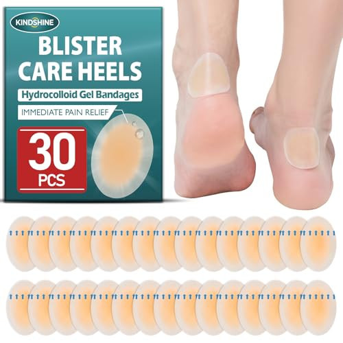 30pcs Hydrocolloid Gel Blister Bandages - Waterproof Blister Pads for Feet Heels Toes - Prevention & Recovery, Wedding/Sports/Travel Essentials | Amazon (US)