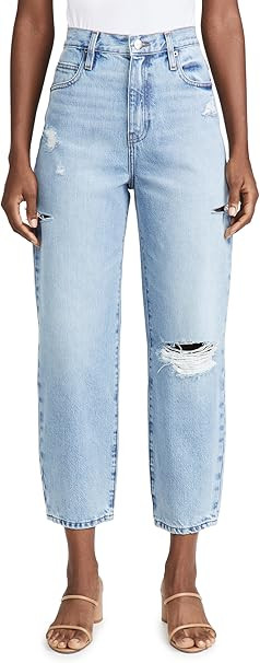 FRAME Women's Ultra High Barrel Leg Jeans | Amazon (US)