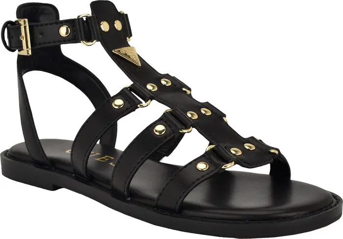 GUESS Graydee Studded Gladiator Sandal (Women) | Nordstrom | Nordstrom