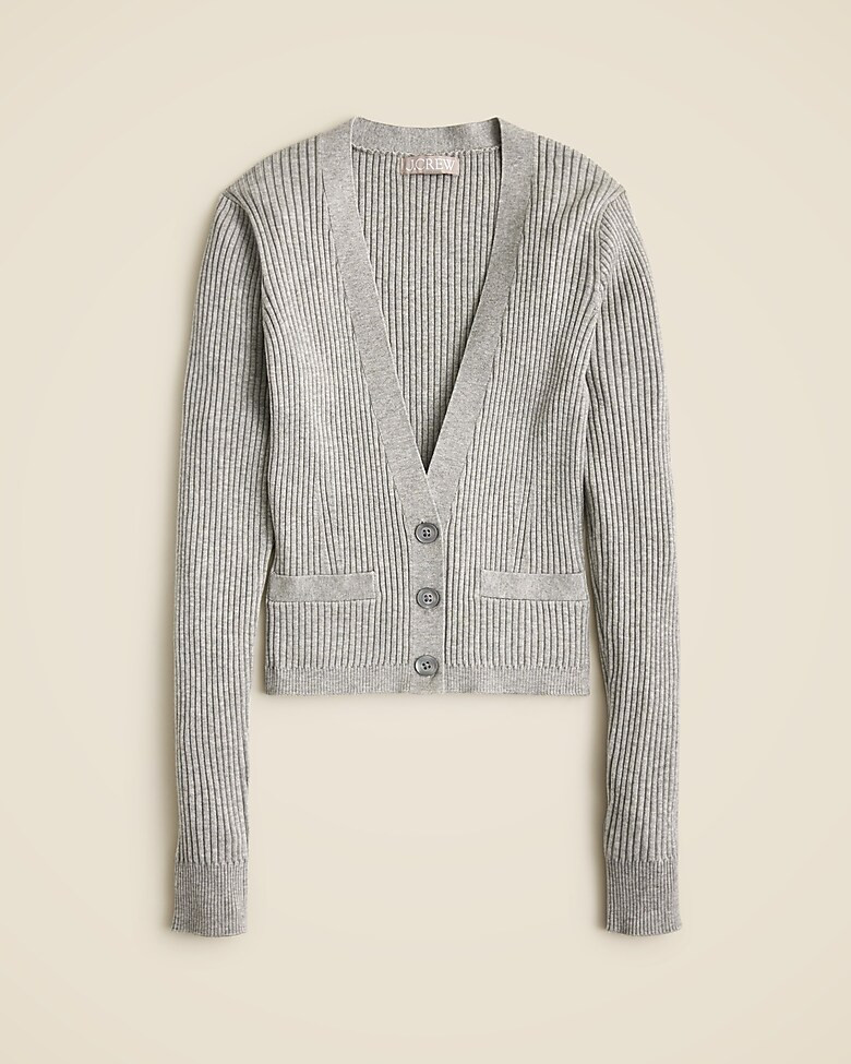 V-neck cardigan sweater in TENCEL™ lyocell blend | J. Crew US