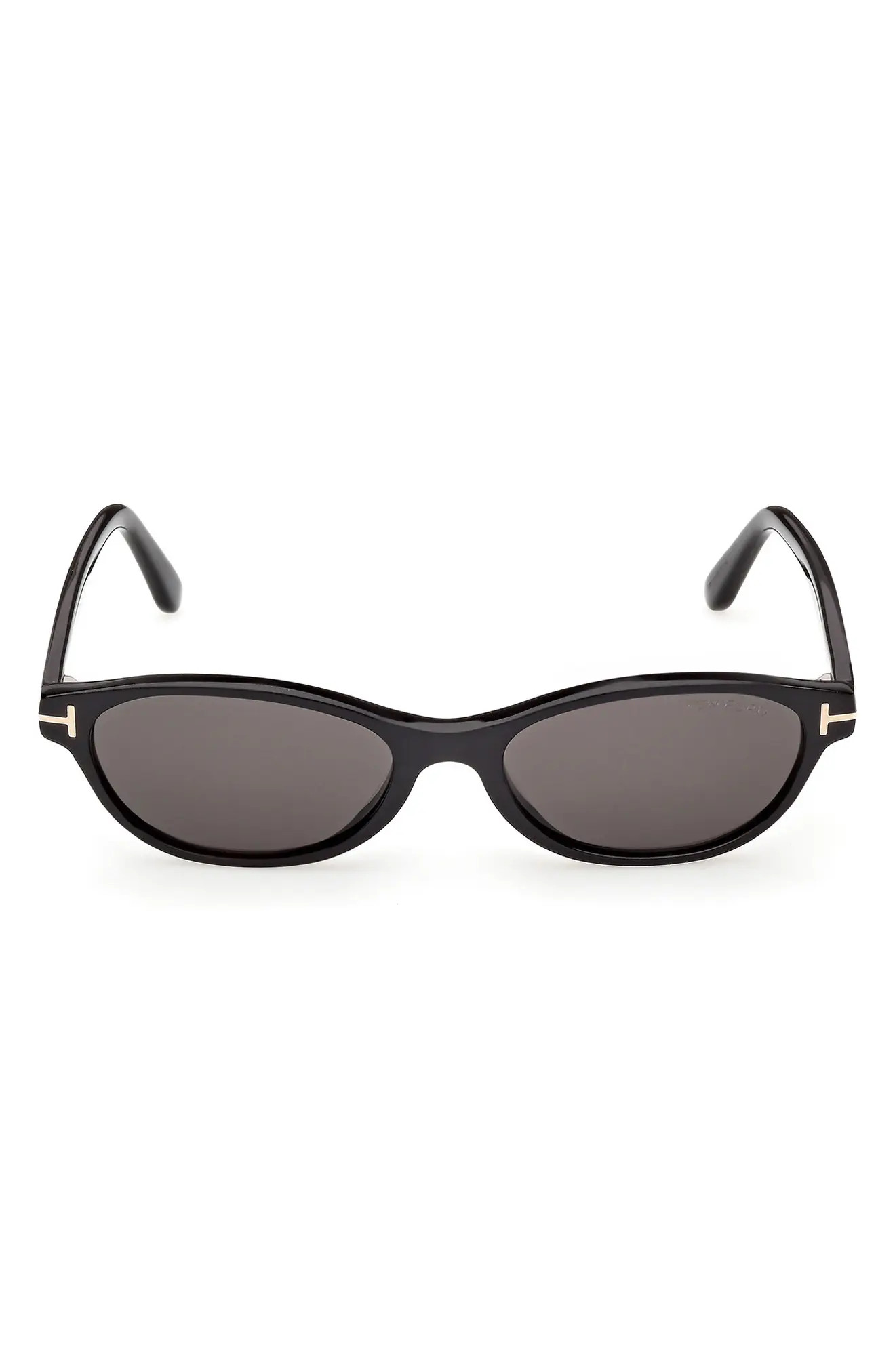 TOM FORD Chloe 52mm Oval Sunglasses in Transparent Sage /Green Lens at Nordstrom | Nordstrom