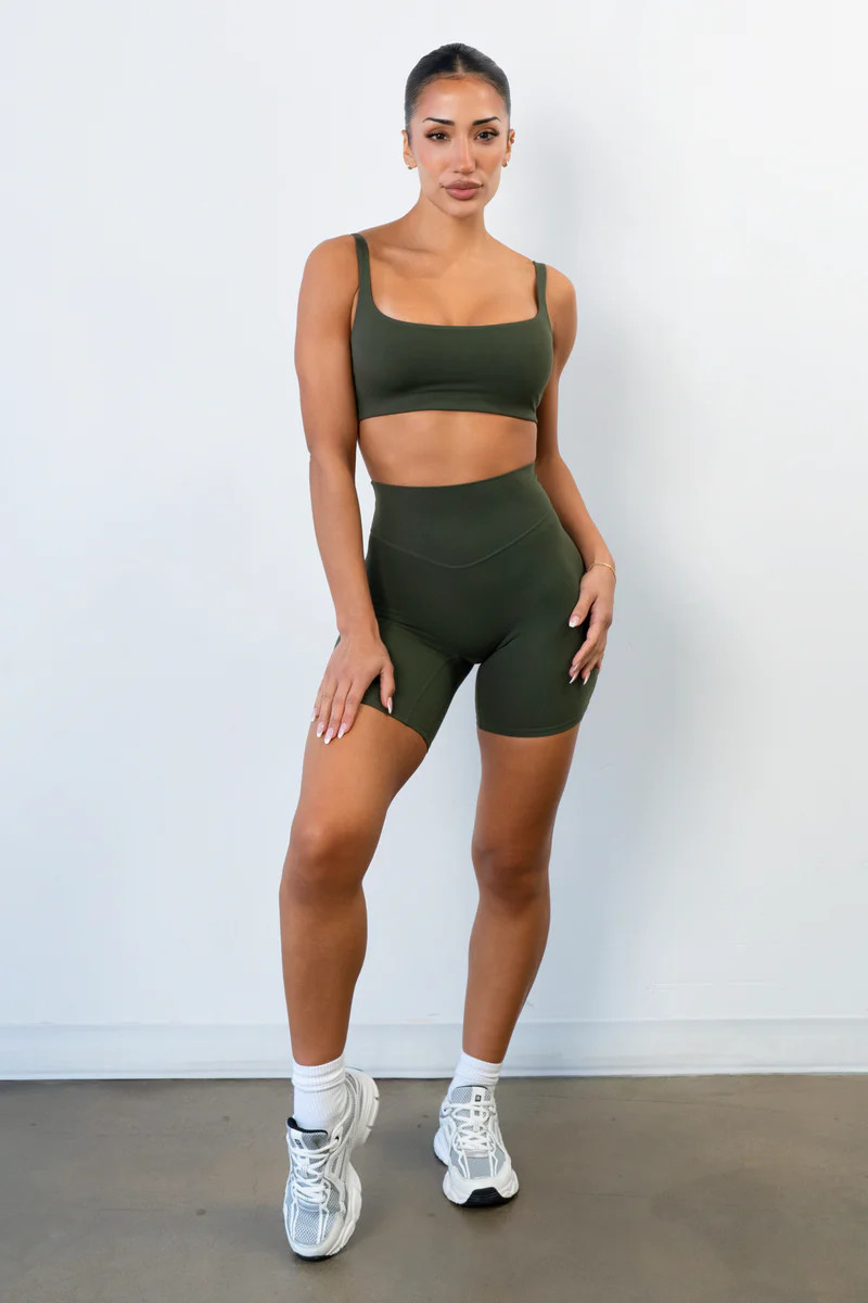 Cloud II™ Biker Short - Olive | Vitality