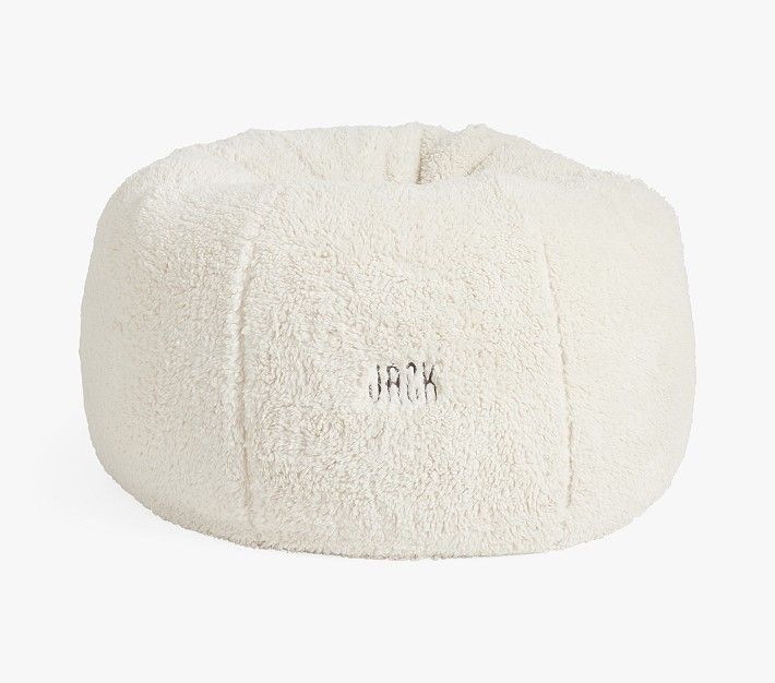 Anywhere Beanbag™, Cream Sherpa Slipcover Only | Pottery Barn Kids