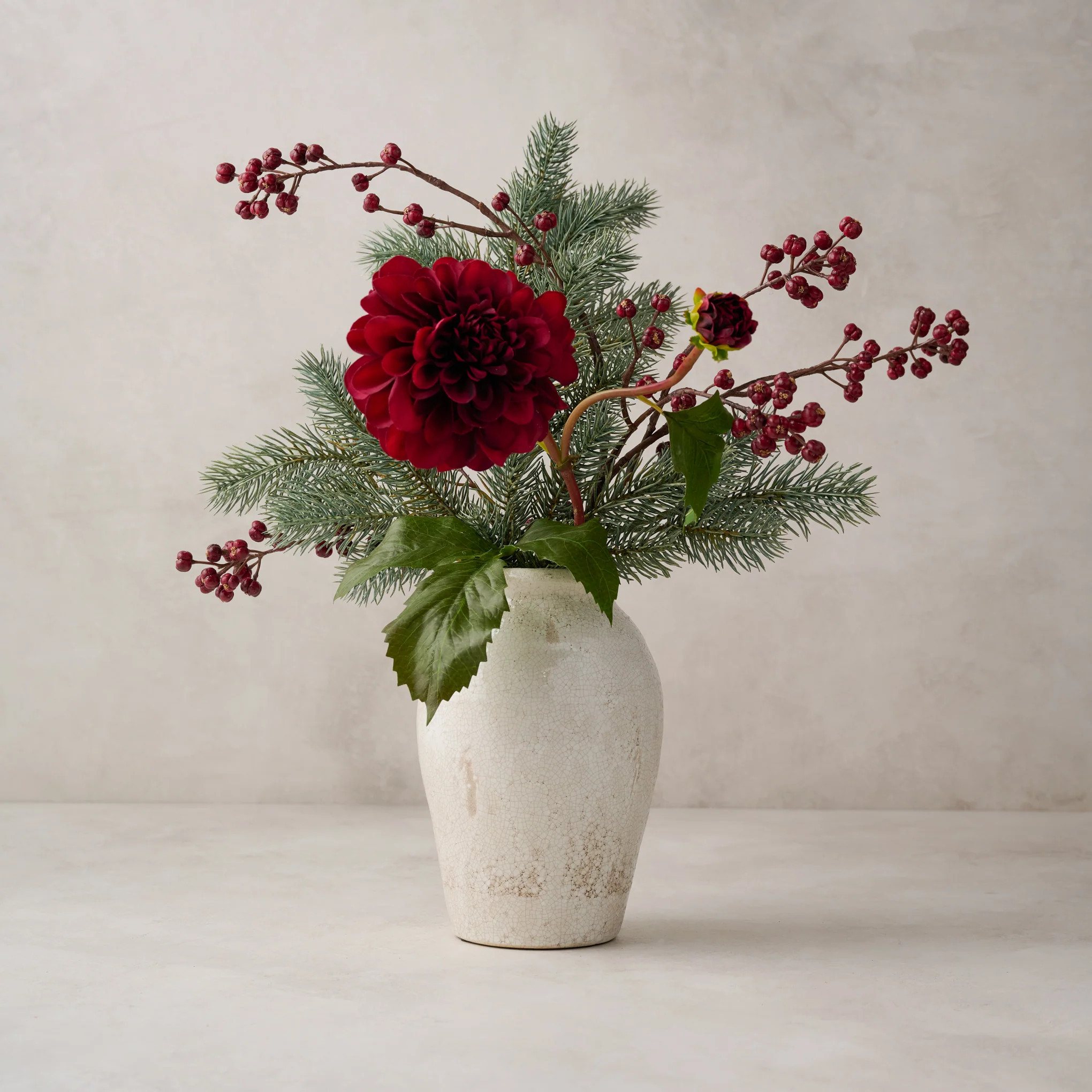 Real Touch Burgundy Dahlia Stem | Magnolia