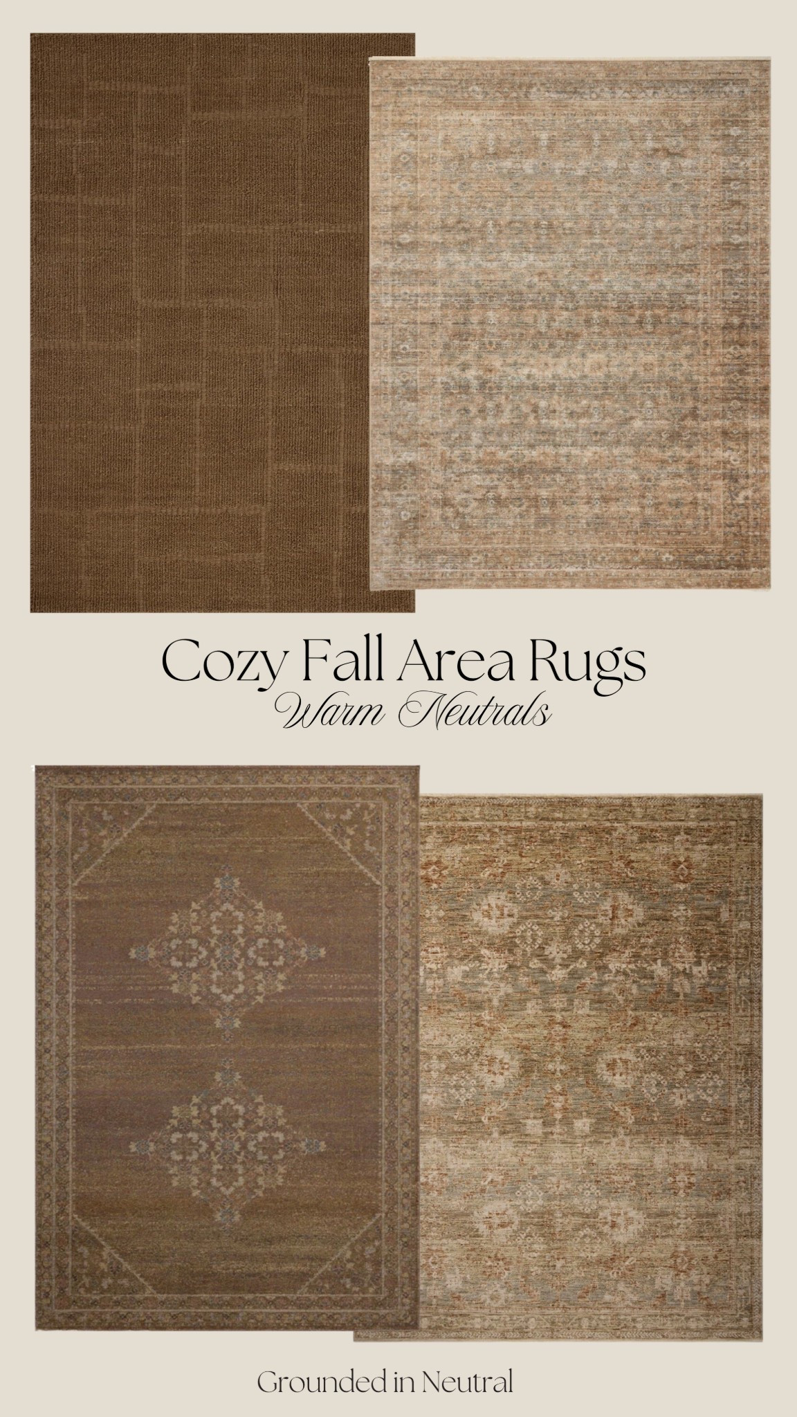 Cozy warm & neutral rugs for Fall! 🤎🍂

Loloi rug, brown rug 

#LTKHome #LTKSeasonal #LTKStyleTip