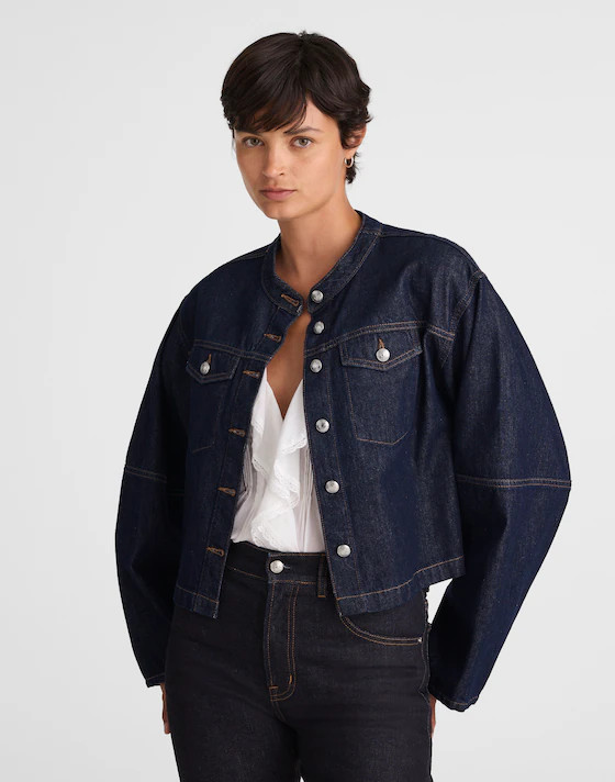 Cocoon-Sleeve Denim Lady Jacket | Madewell
