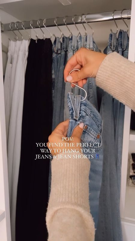 Amazon “s” hooks for your jeans, best seller, closet organization, closet must haves, on sale for under $7

#LTKhome #LTKfindsunder50 #LTKsalealert