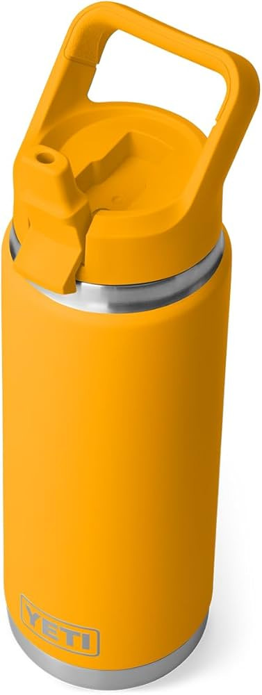 YETI Rambler 26 oz Bottle, Vacuum Insulated, Stainless Steel with Color Matching Straw Cap | Amazon (US)