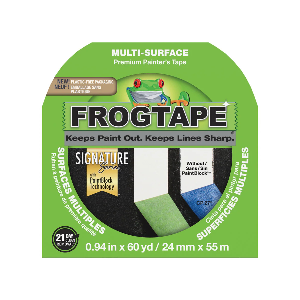 FrogTape Multi-Surface 0.94-in x 60 Yard(s) Painters Tape in Green | 243015 | Lowe's