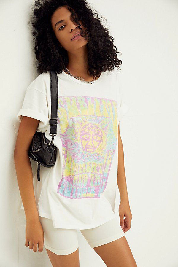 Sublime Tee Dress by Live Nation at Free People, Star White, M/L | Free People (Global - UK&FR Excluded)