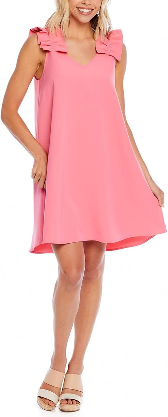 Mud Pie Baby Girls Cece Women's Sleeveless Ruffle Dress | Amazon (US)