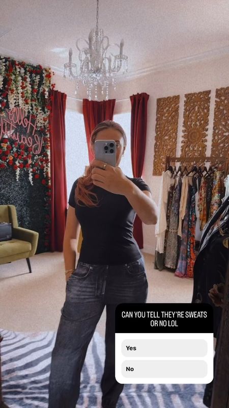 Sweats that look like jeans! 

#LTKStyleTip #LTKBeauty #LTKVideo