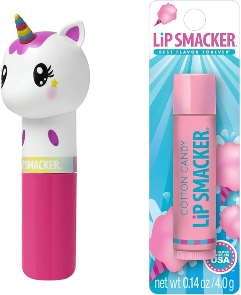 Lip Smacker Unicorn Lippy Pal - Flavored Cotton Candy Lip Balm, Clear Matte, For Kids & Adults | Amazon (US)