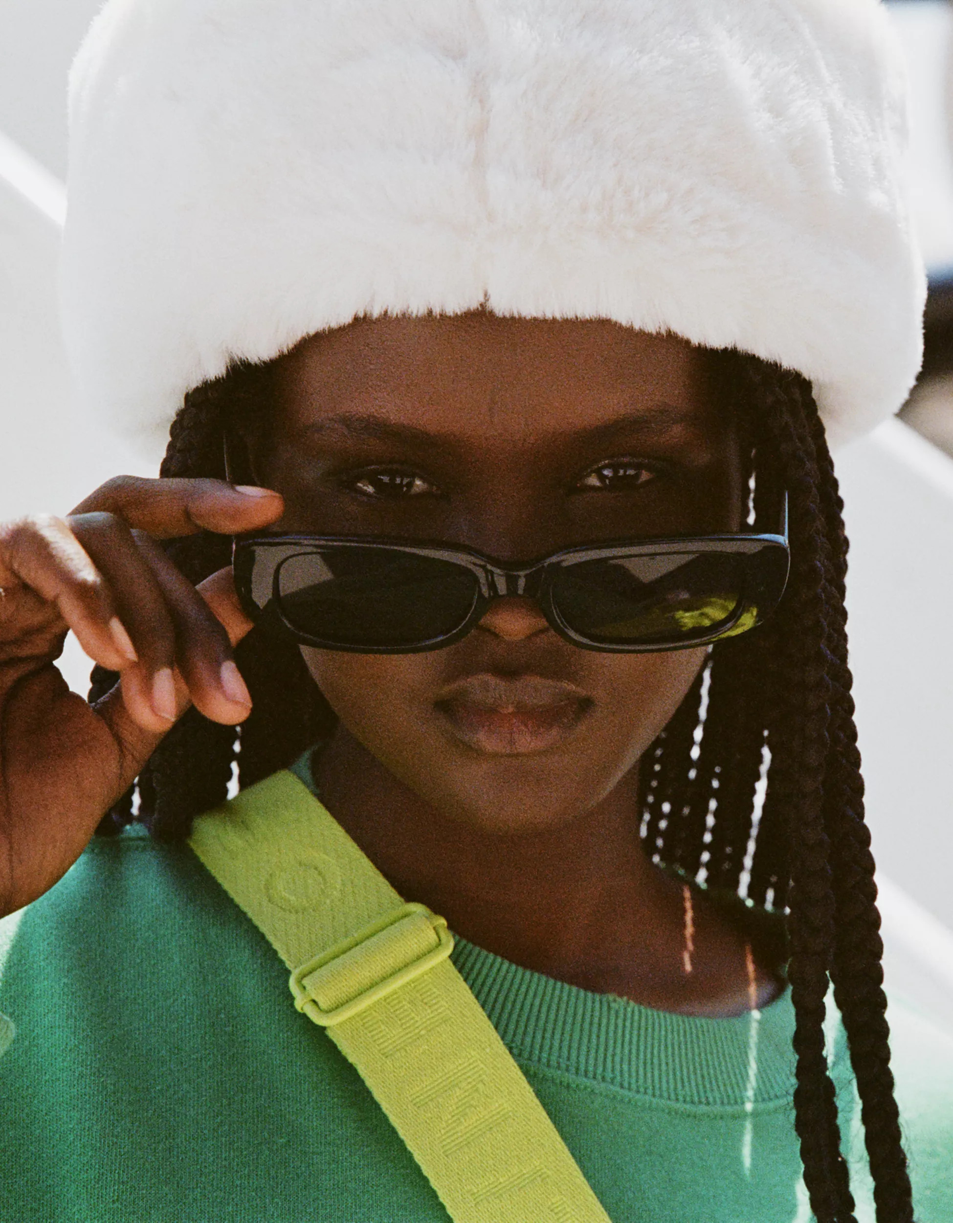 Aerie Mini Dare To Square Sunglasses | Aerie