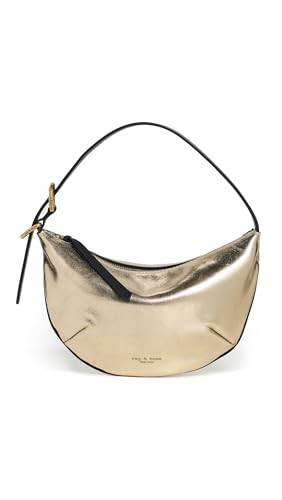 rag & bone Women's Mercer Small Hobo Bag, Gold, One Size | Amazon (US)