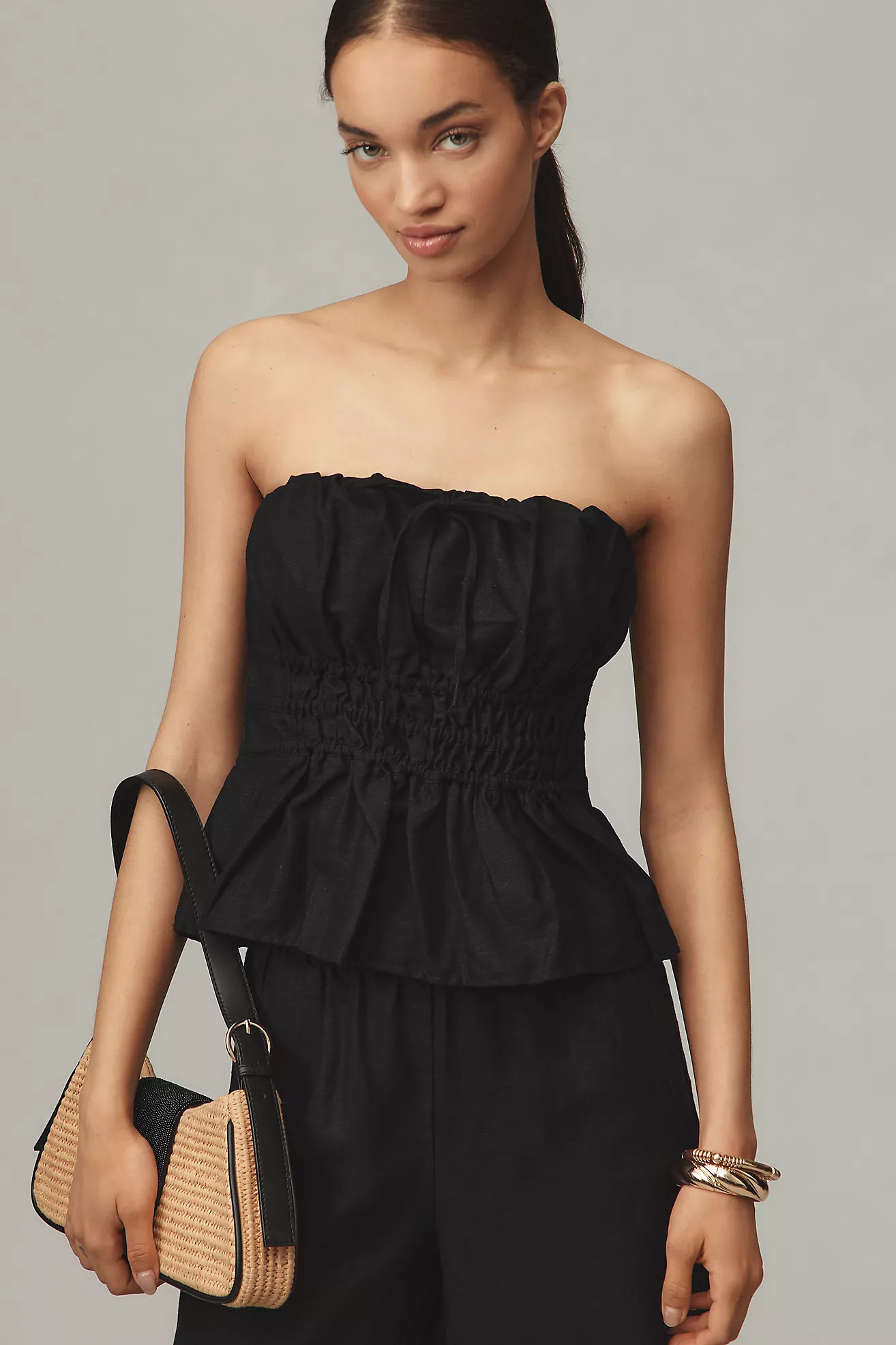 The Somerset Strapless Blouse | Anthropologie (US)