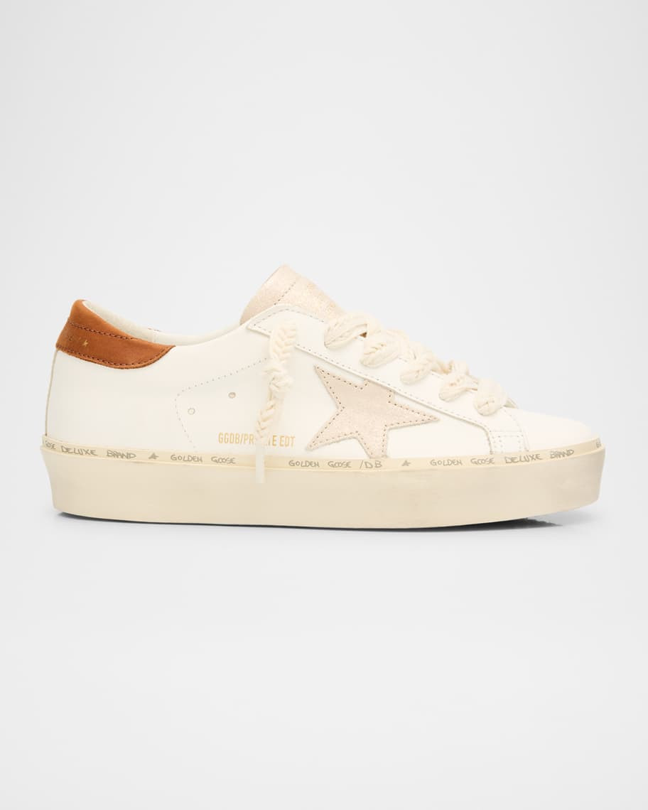 Golden Goose Hi-Star Leather Low-Top Sneakers | Neiman Marcus