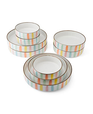 Happy Summer 9-Piece Bowl Set | Macy's