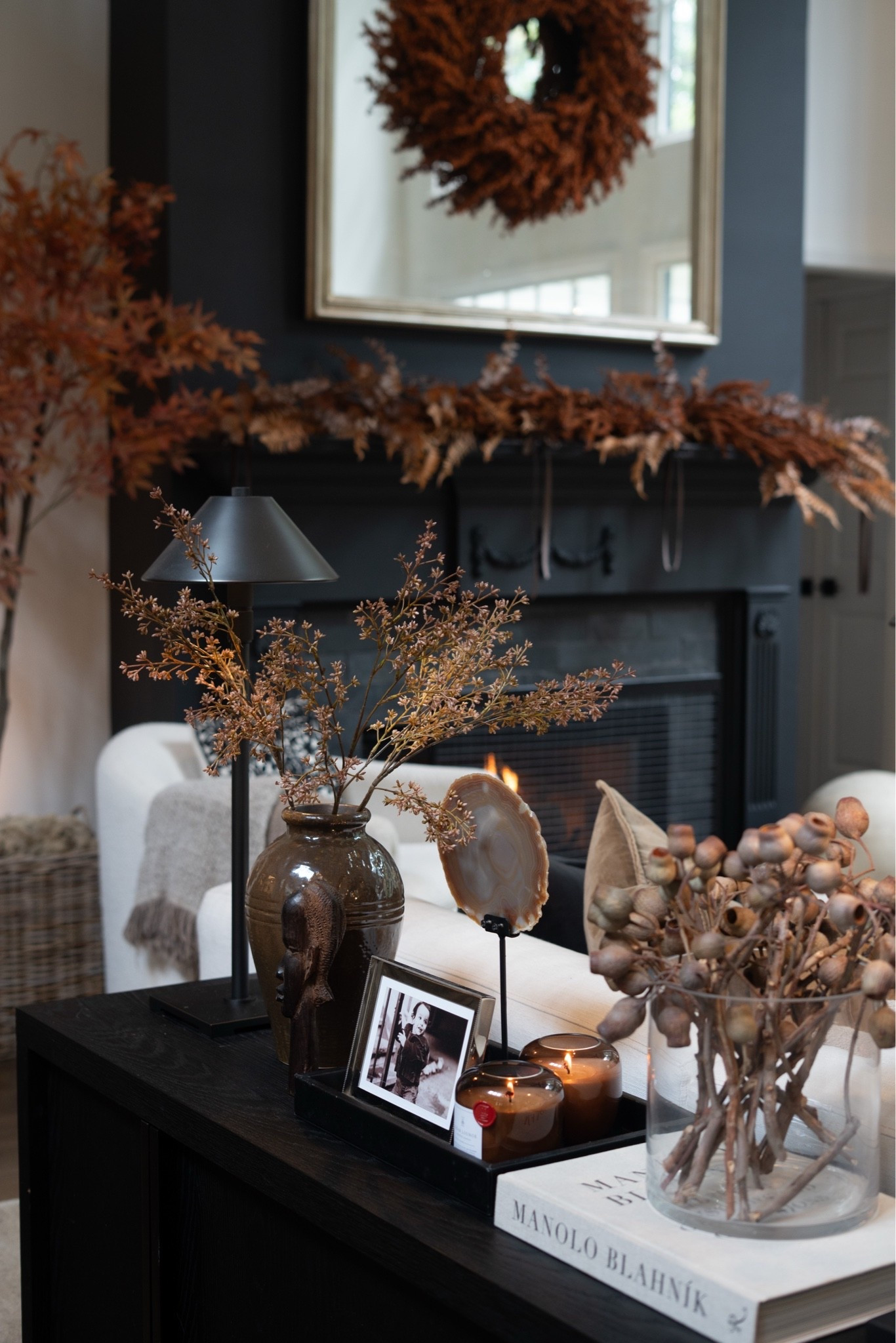 Eeek! I LOVE the fireplace garland this year! I created this with a bunch of stems and added the gorgeous berry wreath to top it off!

#LTKHome #LTKSeasonal #LTKdayinmylife