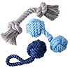 3-Pack Organic Cotton Dog Rope Pull Toys for All Pet Breeds, Desert Ombre, One Size | Amazon (US)