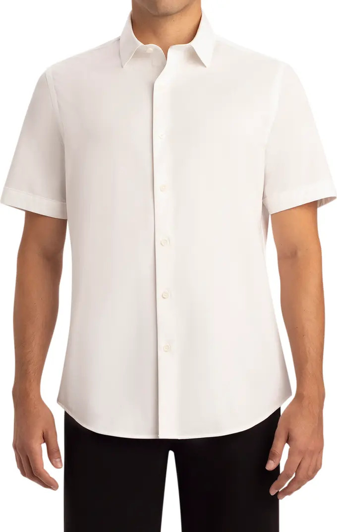 Miles OoohCotton® Short Sleeve Button-Up Shirt | Nordstrom